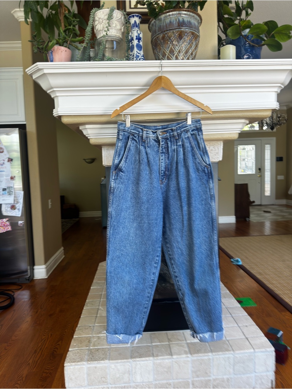 Vintage Bill Blass High Waisted Pleated Front Trouser Jeans Size 10